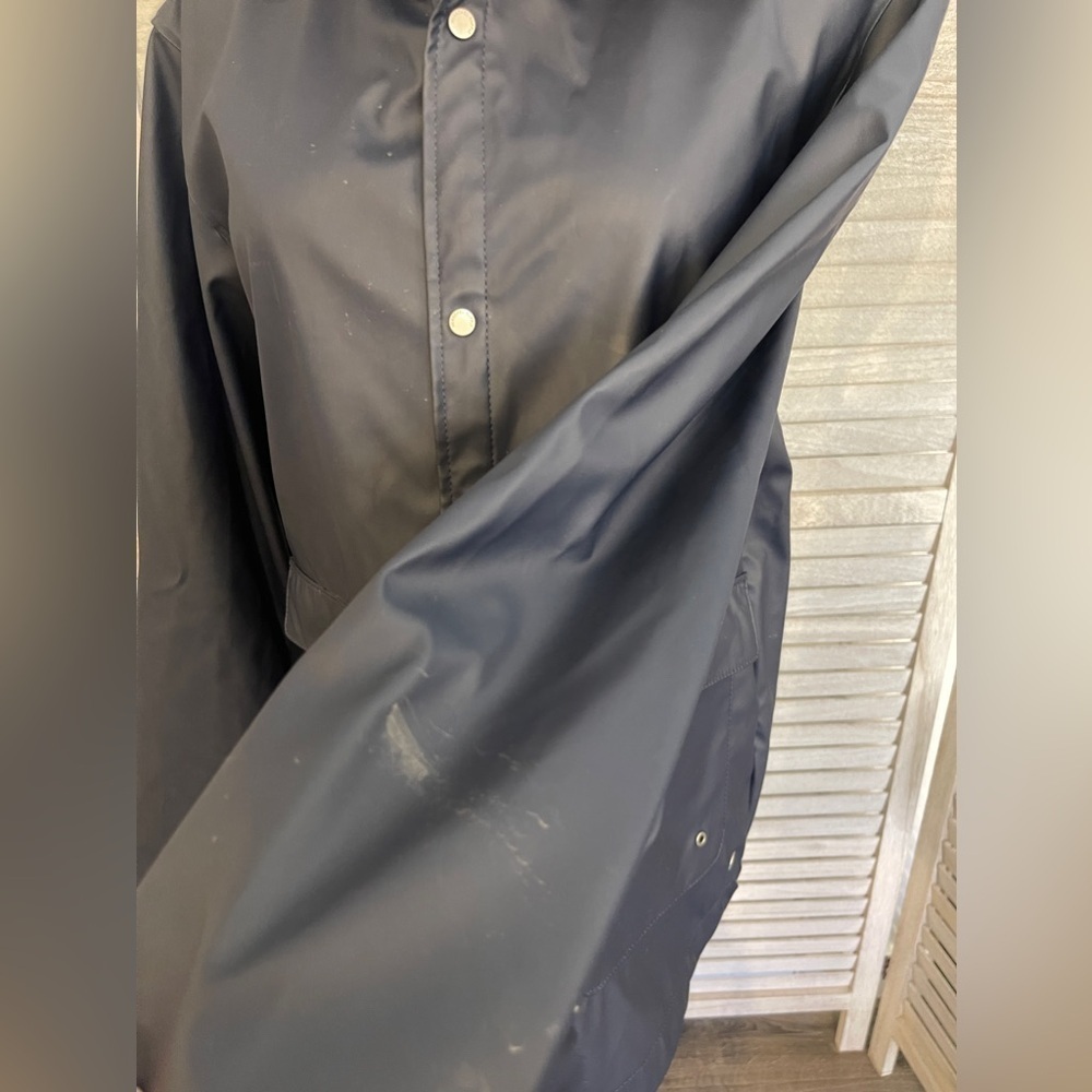 Herschel Navy Blue Women’s Rain Coat Size S - Picture 6 of 11